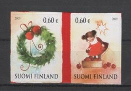 (S1515) FINLAND, 2009 (Christmas). Complete Set (pair, Self-adhesive). Mi ## 1997-1998. MNH** - Unused Stamps