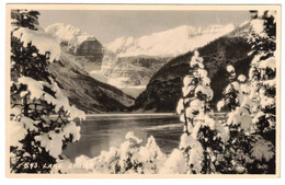 Vintage Canadian Rockies Lake Louise In Winter , Along The Line Of The  Pacific Railway Banff, Alberta - Lac Louise