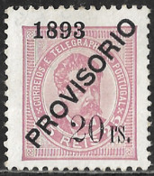 Portugal – 1892 King Luis Surcharged PROVISÓRIO 20 Over 25 Réis Mint Stamp - Sonstige & Ohne Zuordnung