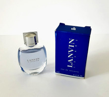 Miniatures De Parfum  LANVIN L'HOMME   De LANVIN  EDT   5 Ml  + BOITE - Miniatures Hommes (avec Boite)