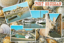 11 Gruissan La Tour Barberousse Le Port Divers Aspects (carte écrite) - Sonstige Gemeinden