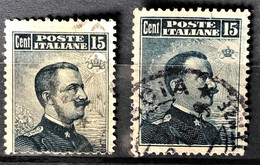 ITALY / ITALIA 1906/09 - Canceled - Sc# 111, 93 - 15c - Gebraucht