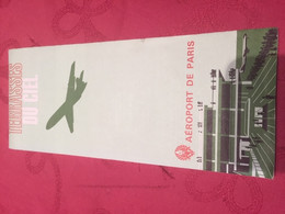 050820A - Depliant Aeroport De PARIS LE BOURGET ORLY Terrasses Du Ciel Avion Aviation Commerciale Courrier Plan - Pubblicità