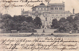 AK Wien - Hof-Burgtheater - K.k. Volksgarten - 1903 (54614) - Ringstrasse