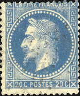 FRANCE - Yv.29A 20c Bleu (type 1) Obl. étoile (point Clair Sinon TB) - 1863-1870 Napoléon III Con Laureles