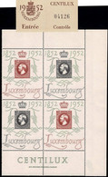 Luxembourg, Luxemburg 1952 CENTILUX Bloc à 4 Neuf MNH** Val.catalogue:200€ - Nuevos