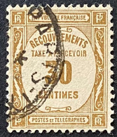 FRAYX046U1 - Timbres Taxe - Recouvrements Valeurs Impayées - 30 C Used Stamp 1908-1925 - France YT YX 046 - Marche Da Bollo