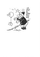 Postes Poste - Facteur - Père Noël - Lettre Ballon - Un Qui N'a Pas Confiance Dans Service Postal - Ciel- - Poste & Facteurs