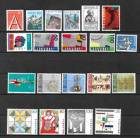 Suisse N° 1417 à 1427 Et 1430 à 1438   Neufs * *  TB = MNH VF  Voir Scans  - Unused Stamps