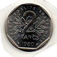 2 Francs 1980 FDC - Sonstige & Ohne Zuordnung
