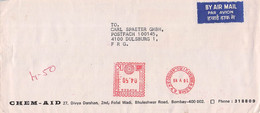 INDIA - AIRMAIL 1985 BOMBAY > DUISBURG METER /G194 - Covers & Documents