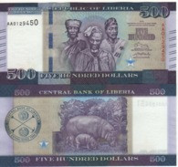 LIBERIA  500 Dollars   P36a   Dated  2016 - Liberia