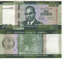 LIBERIA  100 Dollars  New Issue  P35b   Dated  2017    President William Richard Tolbert Jr./Market On Back - Liberia