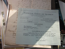 National Union Of Seamen  London 1939 - Royaume-Uni