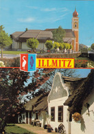 1284)  ILLMITZ Im Seewinkel -  Altes Haus Und Kirche - Tole ZWEIBILD AK !! - Neusiedlerseeorte