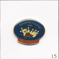 Pin's Sport - Bowling / ASC Jungholtz (68) - Concours Fédéral 1992. Estampillé Pin’s Est. Epoxy. T779-15 - Bowling