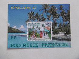POLYNESIE  1983     BF7  * *   BRASILIANA 83 - Blocs-feuillets