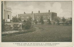 CANADA 1920 VF Mint Pc A Glimpse Of Some Buildings Of A Canadian University – - Andere & Zonder Classificatie