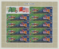 COOK ISLANDS 1975, Apollo-Sojuz, FOUR Very Scarce Superb U/M MS - Cook