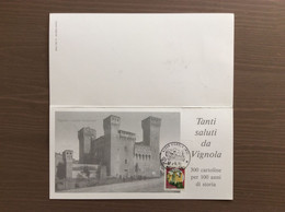 Biglietto Invito Presentazione Volume "Tanti Saluti Da Vignola" Annulli Vignola (MO) 17/29-09-1991 - Inwijdingen