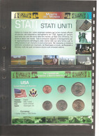 USA - Folder Bolaffi "Monete Dal Mondo" Emissione Valori UNC - Collections