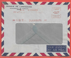 COTE DES SOMALIS LETTRE OBLITERATION MECANIQUE DE 1959 DE DJIBOUTI - Briefe U. Dokumente