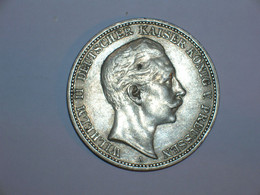 ALEMANIA/PRUSIA 3 MARCOS 1909 (3199) - 2, 3 & 5 Mark Silver