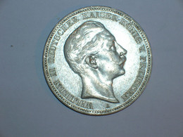 ALEMANIA/PRUSIA 3 MARCOS 1911 (3207) - 2, 3 & 5 Mark Silver