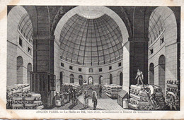 CPA Gravure Ancien Paris  La Halle Au Blé, Actuellement La Bourse Du Commerce. - Sonstige Sehenswürdigkeiten