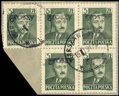 POLOGNE / POLAND 1950 GROSZY O/P T25 (Warsaw Ww3 Black) Mi.650 Used WARSZAWA-SEJM - Used Stamps
