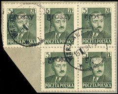 POLOGNE / POLAND 1950 GROSZY O/P T25 (Warsaw Ww3 Black) Mi.650 Used WARSZAWA-SEJM - Usati