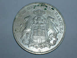 ALEMANIA/HAMBURGO 5 MARCOS 1900 (3756) - 2, 3 & 5 Mark Zilver