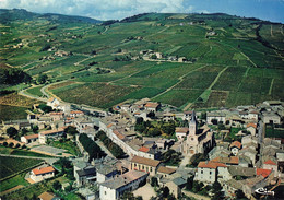 69 Julienas Vue Generale Aerienne Cachet Flamme Julienas 1986 Beaujolais - Julienas