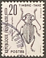 FRAYX104U1 - Timbres Taxe Insectes Coléoptères (I) 20 C Used Stamp 1982 - France YT YX 104 - Marche Da Bollo