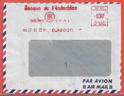 AFARS ET ISSAS LETTRE OBLITERATION MECANIQUE DE 1973 DE DJIBOUTI - Brieven En Documenten