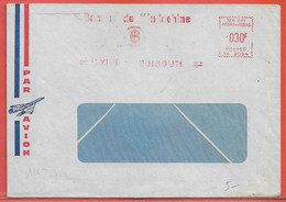 AFARS ET ISSAS LETTRE OBLITERATION MECANIQUE DE 1974 DE DJIBOUTI - Covers & Documents