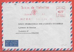 AFARS ET ISSAS LETTRE OBLITERATION MECANIQUE DE 1970 DE DJIBOUTI POUR PARIS FRANCE - Brieven En Documenten