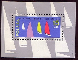 Poland 1965 M Bl 36 Sailing World Championship In FINN Class Sailboat MHN** W1062 - Unused Stamps