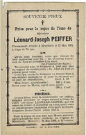 MEMBACH - Léonard PEIFFER - Décédé 1881 - Andachtsbilder