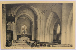C. P. A. : 16 VILLEFAGNAN : Intérieur De L'Eglise - Villefagnan