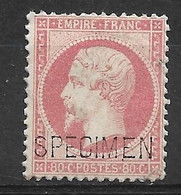 France N°24 Surchargé Spécimen (2°choix) Cote 1300€ - Specimen