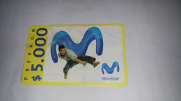 Chile-movistar-(157)-($5.000)-(5920-2806-5900-6)-(11/12/2008)-(look Outside)-used Card+1card Prepiad Free - Cile