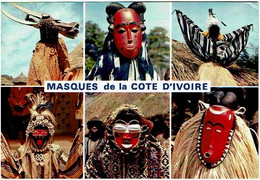 CPSM Côte D'Ivoire (République De La ) Masques De La Côte D'Ivoire - Costa De Marfil