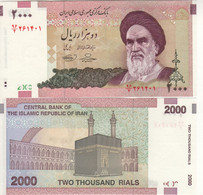 IRAN  2'000  Rials     P144d  ND - 2013  ( Ayatolla Khomeini - Mecca At Back )   UNC - Iran