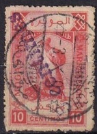 MAROC -Mazagan à Marrakech - Courrier Allemand - 5 C. Sur 10 C. Surcharge Noire Oblitérée - Locals & Carriers