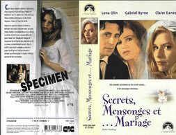 "SECRETS, MENSONGES ET MARIAGE" -jaquette SPECIMEN Originale CIC VIDEO -polish Wedding - Drame