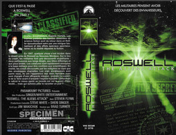 "ROSWELL: THE ALIENS ATTACK" -jaquette SPECIMEN Originale CIC VIDEO - Fantascienza E Fanstasy