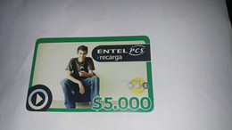 Chile-entel Recarga-(168)-($5.000)-(616-446-905-777)-(30/6/2008)-(look Outside)-used Card+1card Prepiad Free - Chile