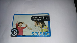 Chile-entel Recarga-(169)-($3.500)-(371-162-431-190)-(30/6/2008)-(look Outside)-used Card+1card Prepiad Free - Chili