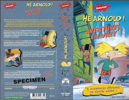 "HE ARNOLD!" -jaquette SPECIMEN Originale PARAMOUNT VIDEO -aventures En Ville - Dibujos Animados